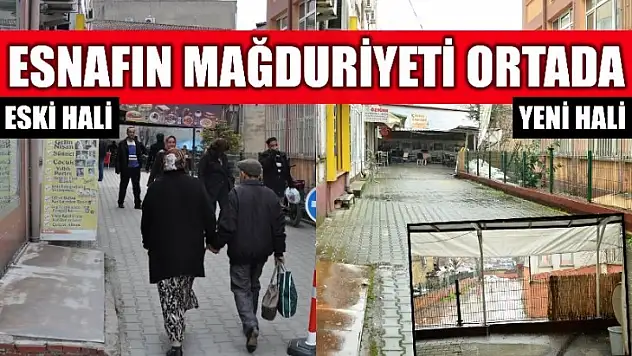 Kapanan yol esnafı mağdur etti