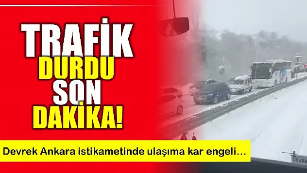 Kar etkili oldu ulaşım durdu