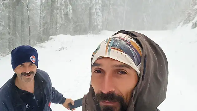 Kar kalınlığı 15 santimetreye ulaştı