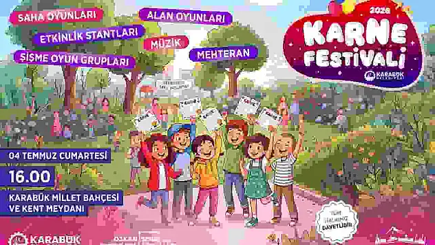 Karabük Belediyesi çocuklar için Karne Festivali düzenliyor