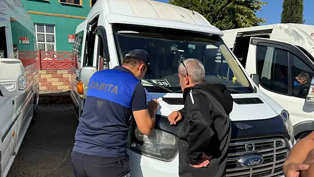 Karabük Belediyesinden okul servislerine denetim