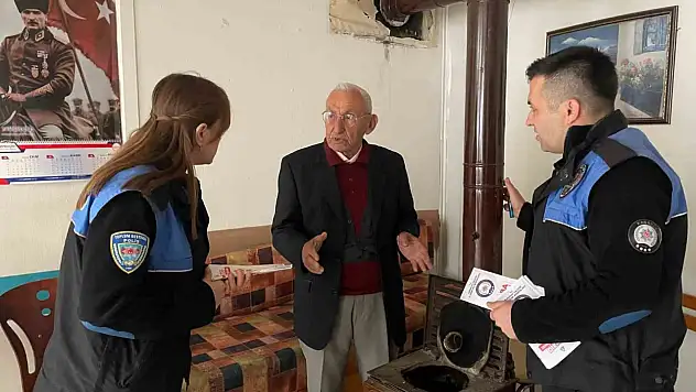 Karabük Emniyeti'nden soba ve şofben zehirlenmelerine karşı bilinçlendirme çalışması