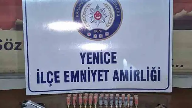 Karabük'te eğlence mekanına uyuşturucu ve silah operasyonu