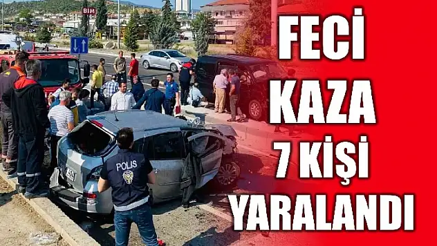 Takla atan araç karşı refüjdeki araçla çarpıştı
