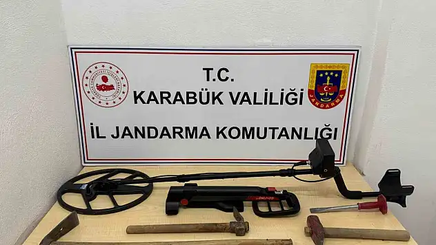 Karabük'te izinsiz kazı yapan 2 kişi suçüstü yakalandı