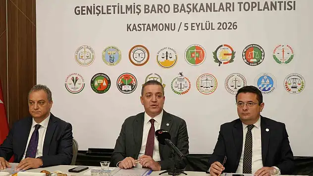 Karadeniz Bölgesi'nin baro başkanları Kastamonu'da buluştu