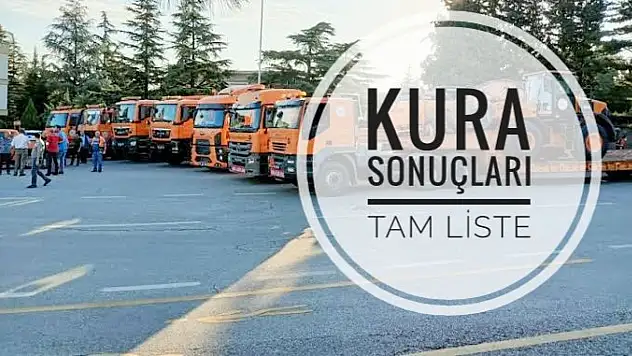 Karayolları Genel Müdürlüğü kura sonuçları