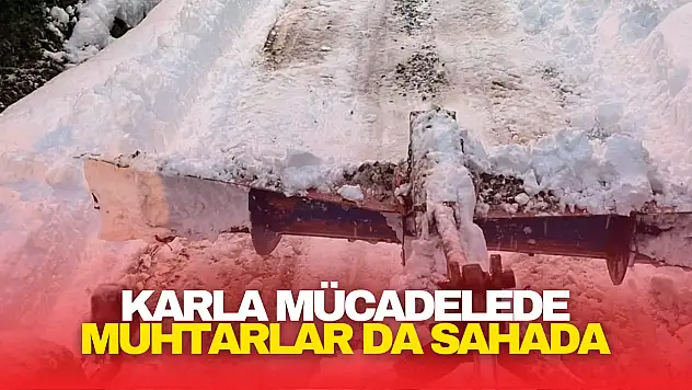 Karla Mücadelede Muhtarlar da Sahada