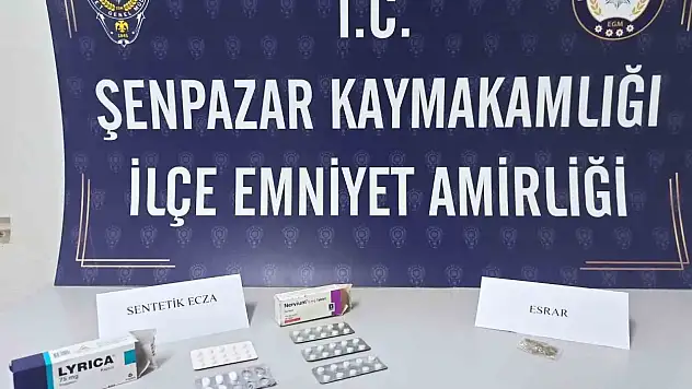 Kastamonu'da 57 adet sentetik ecza hapı ele geçirildi: 1 gözaltı