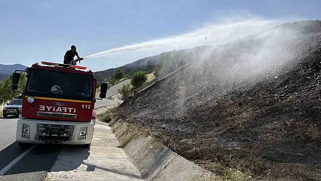 Örtü yangınları büyümeden söndürüldü