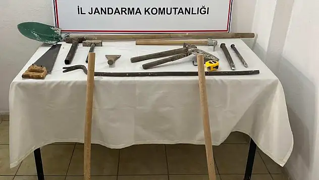 Kastamonu'da define avcılarına suç üstü baskın