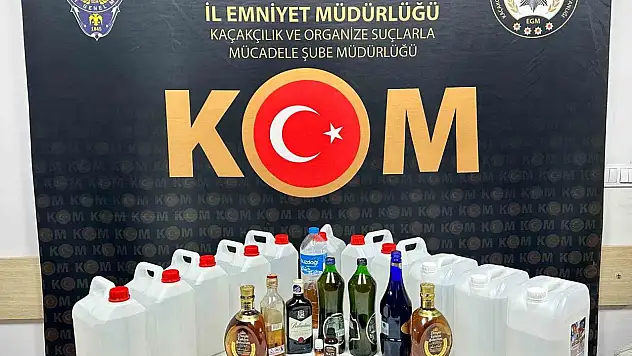 Kastamonu'da kaçak içki operasyonu
