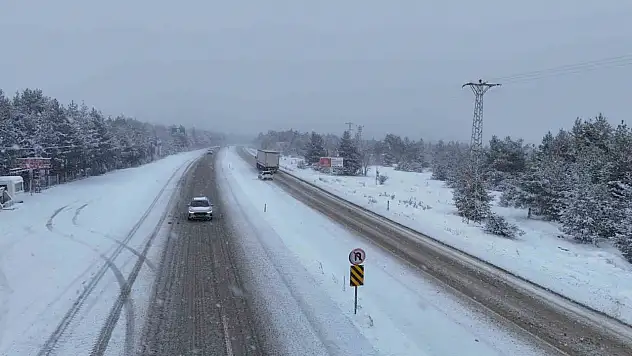 Kastamonu'nun yüksek kesimlerinde yoğun kar yağışı