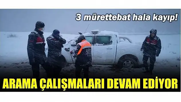KAYIP 3 MÜRETTEBAT İÇİN ÇALIŞMALAR SÜRÜYOR