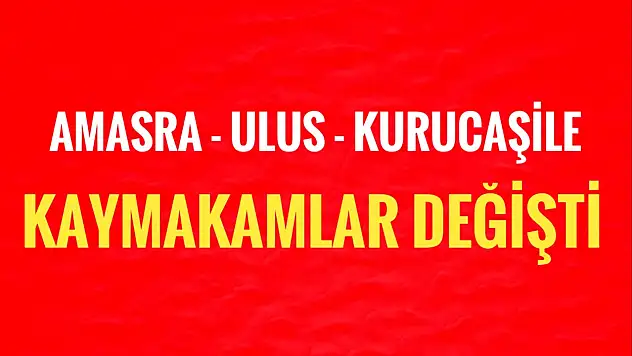 Kaymakamlar gidiyor