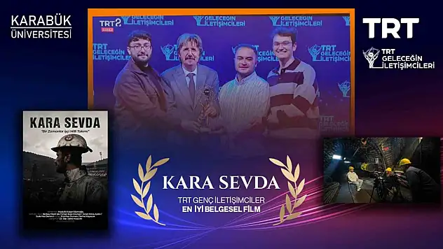 KBÜ öğrencilerinin 'Kara Sevda' belgeseli TRT yarışmasında birinci oldu