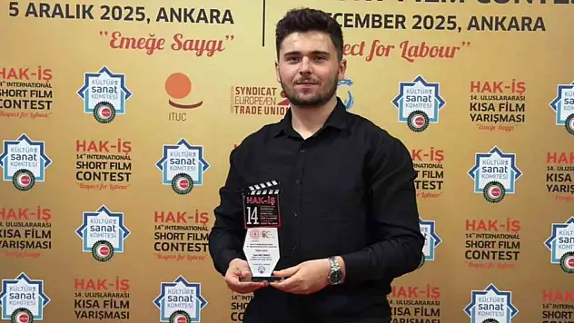 KBÜ öğrencisi, HAK-İŞ Uluslararası Kısa Film Yarışması'nda birinci oldu