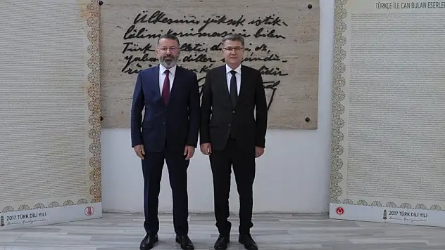 KBÜ Rektörü Kırışık TDK Başkanı Mert ile görüştü