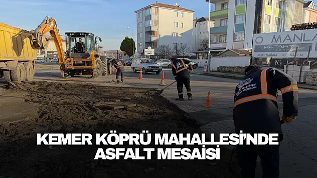 Kemer Köprü Mahallesi'nde Asfalt Mesaisi