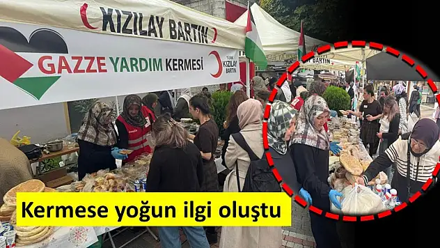Kızılay'ın Gazze kermesine yoğun ilgi