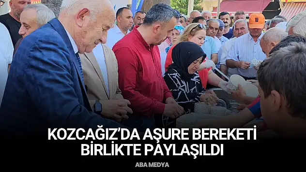 Kozcağız'da Aşure Bereketi Birlikte Paylaşıldı