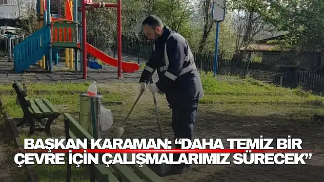 Kozcağız'da Parklar Temizleniyor