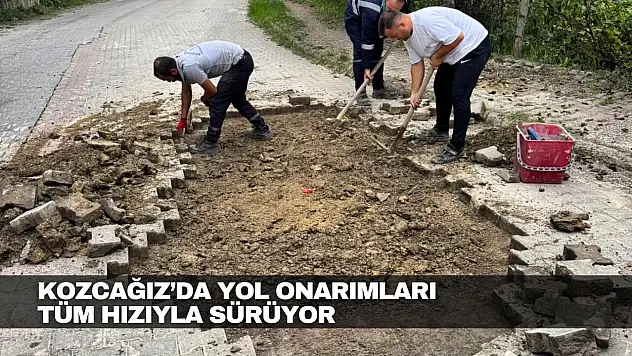 Kozcağız'da Yol Onarımları Tüm Hızıyla Sürüyor