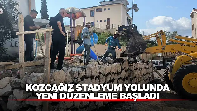 Kozcağız Stadyum Yolunda Yeni Düzenleme Başladı