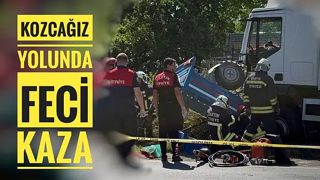 Kozcağız yolunda feci kaza