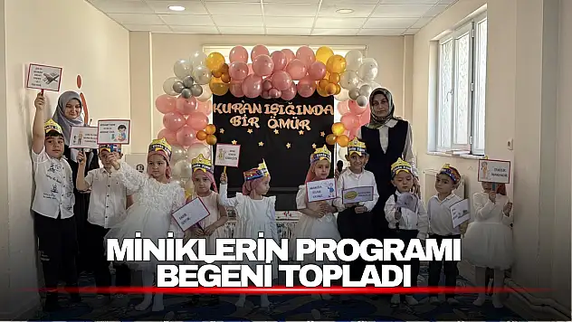 Kumluca'da miniklerin programı beğeni topladı