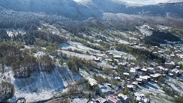 Küre Dağları'nda iki mevsim bir arada
