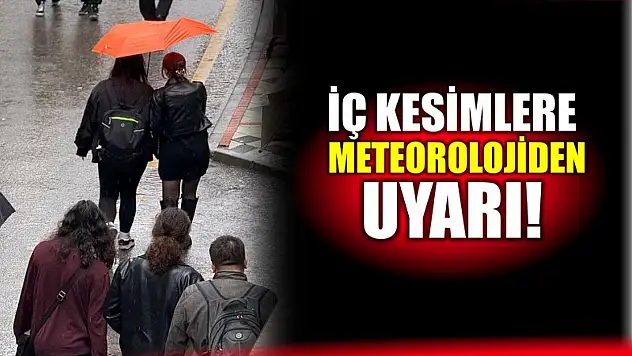 Meteoroloji Genel Müdürlüğünden uyarı