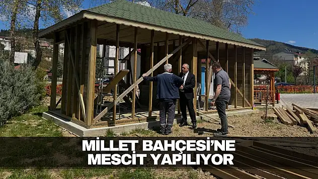 Millet Bahçesi'ne Mescit Yapılıyor