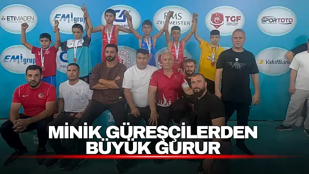 Minik Güreşçilerden Büyük Gurur