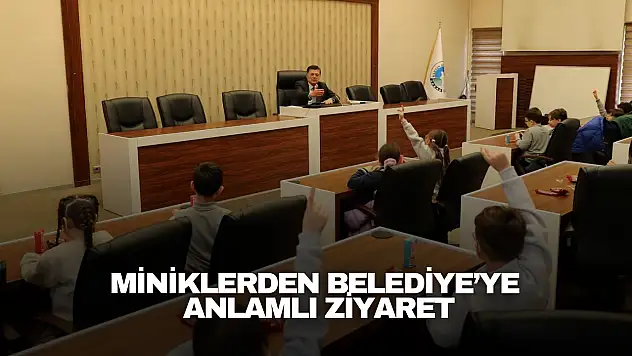 Miniklerden Belediye'ye Anlamlı Ziyaret