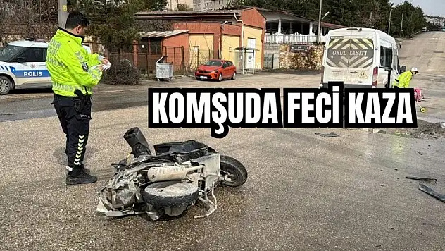 Motosiklet sürücüsü hayatını kaybetti