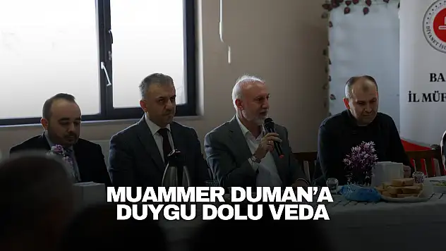 Muammer Duman'a duygu dolu veda