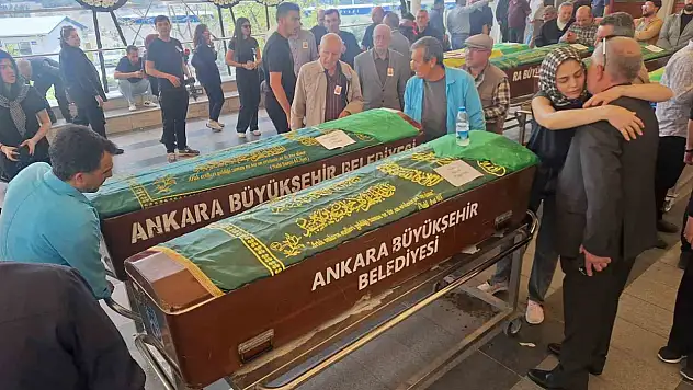 Oğlu tarafından vurulan eski milletvekilinin eşi son yolculuğuna uğurlandı