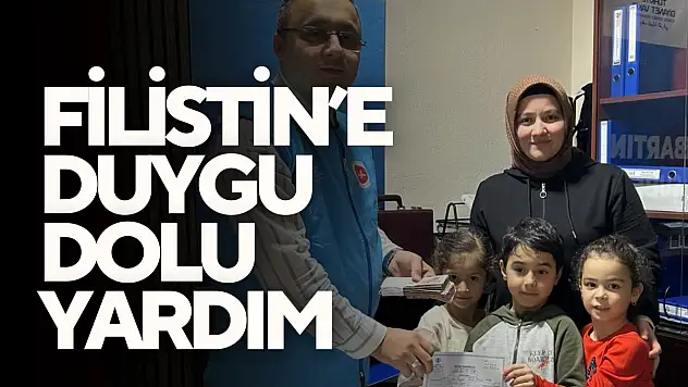 Öğrencilerden Filistin'e Duygu Dolu Yardım