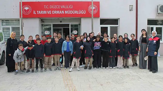 Öğrencilere tarımın ve doğal kaynaklarının önemi anlatıldı