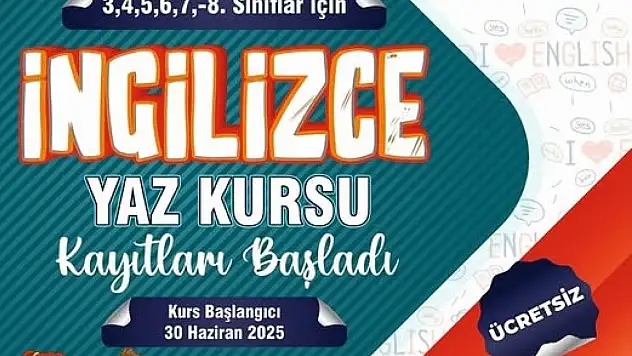 Öğrencilere ücretsiz İngilizce kursu