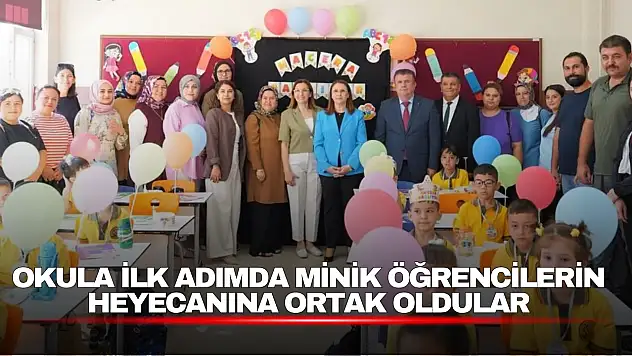 Okula İlk Adımda Minik Öğrencilerin Heyecanına Ortak Oldular