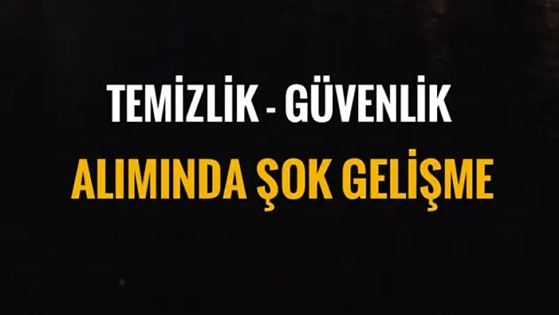 OKULLARA PERSONEL ALIMINDA ŞOK GELİŞME