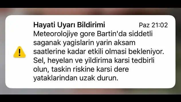 Önce sel sonra uyarı geldi