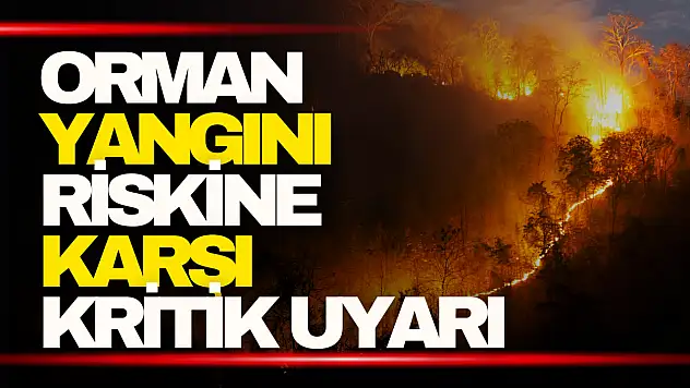 Orman Yangını Riskine Karşı Kritik Uyarı