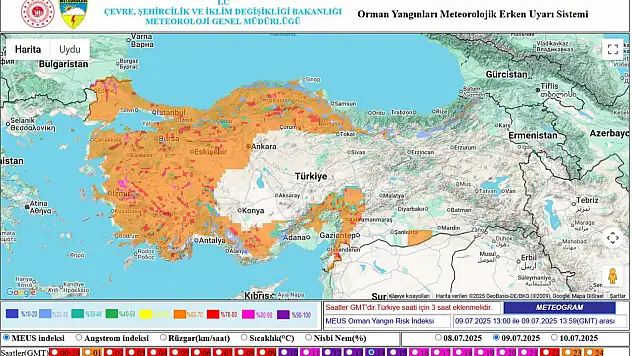 Orman yangını riskine karşı uyarılar yapıldı