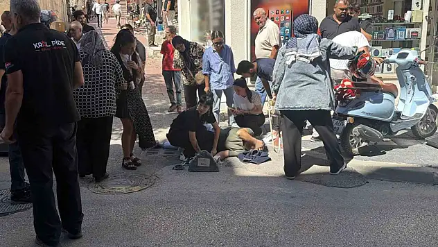 Otomobile çarpmamak için manevra yaptı, taş dubaya çarpıp savruldu