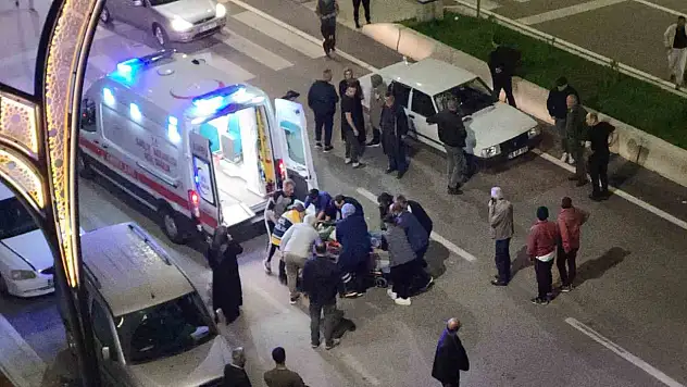 Otomobilin çarptığı yaya yaralandı