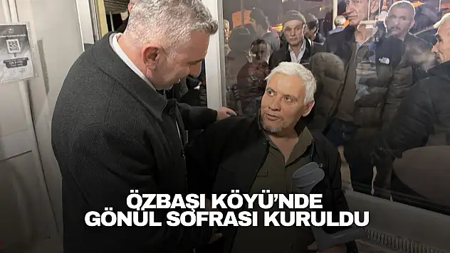 Özbaşı Köyü'nde Gönül Sofrası Kuruldu