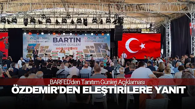 Özdemir'den Eleştirilere Yanıt
